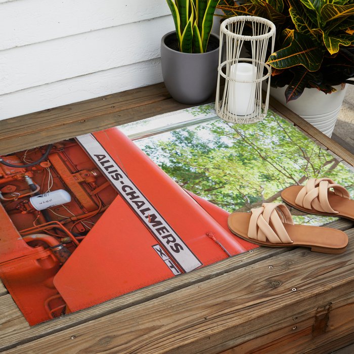 Allis - Chalmers Vintage Tractor Outdoor Rug Gallery Image 2