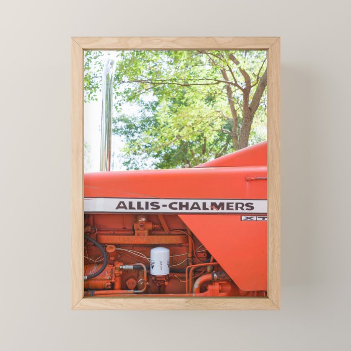 Allis - Chalmers Vintage Tractor Mini Art Print Gallery Image 1