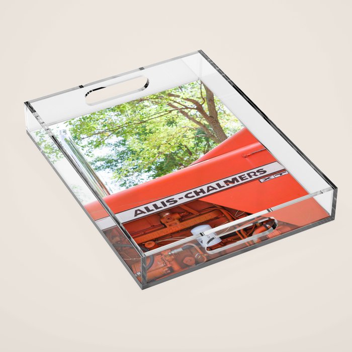 Allis - Chalmers Vintage Tractor Acrylic Tray Gallery Image 1