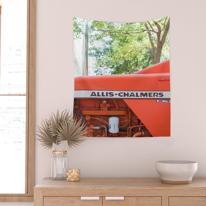 Allis - Chalmers Vintage Tractor Wall Tapestry Gallery Image 2