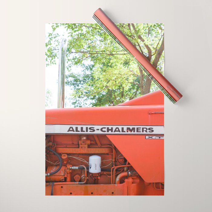 Allis - Chalmers Vintage Tractor Wrapping Paper Gallery Image 1
