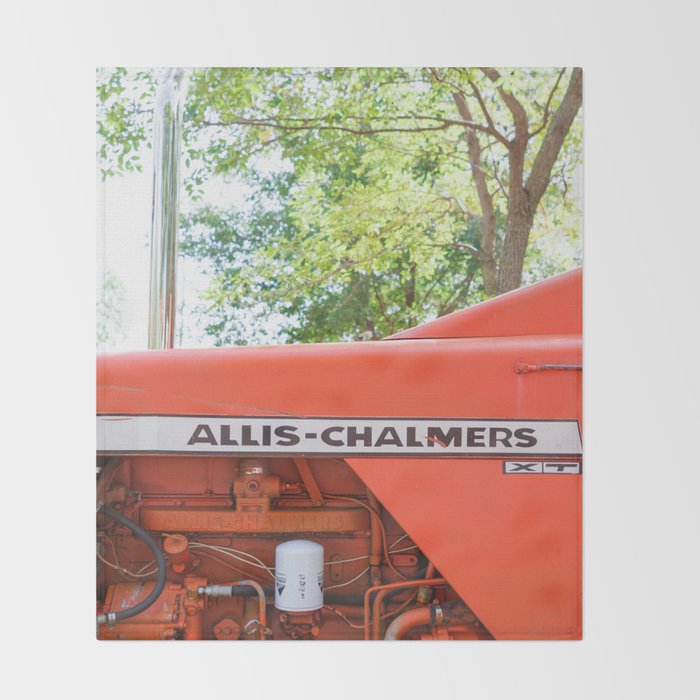 Allis - Chalmers Vintage Tractor Throw Blanket Gallery Image 2