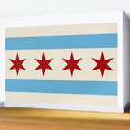 Chicago Flag II Wall Mural Gallery Image 2