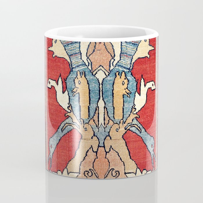 Sehna Kurdish Northwest Persian Rug Print Coffee Mug Gallery Image 4