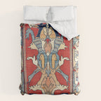 Sehna Kurdish Northwest Persian Rug Print Duvet Cover Gallery Image 6