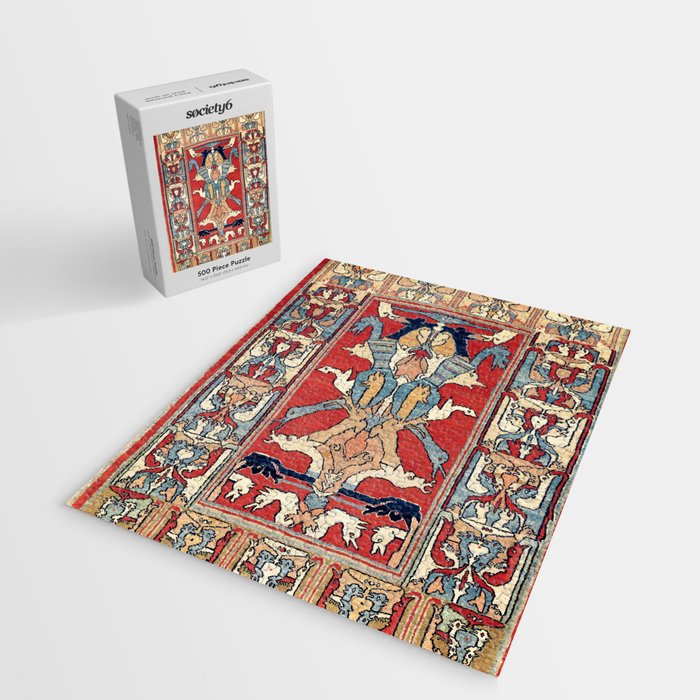 Sehna Kurdish Northwest Persian Rug Print Jigsaw Puzzle Gallery Image 2