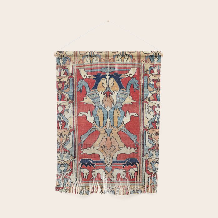 Sehna Kurdish Northwest Persian Rug Print Wall Hanging Gallery Image 1