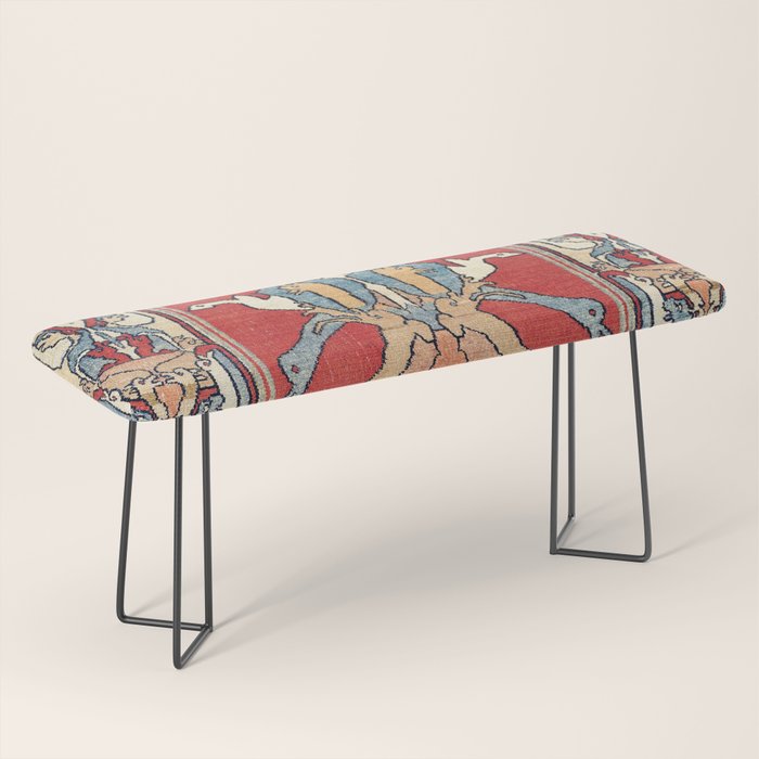 Sehna Kurdish Northwest Persian Rug Print Bench Gallery Image 1