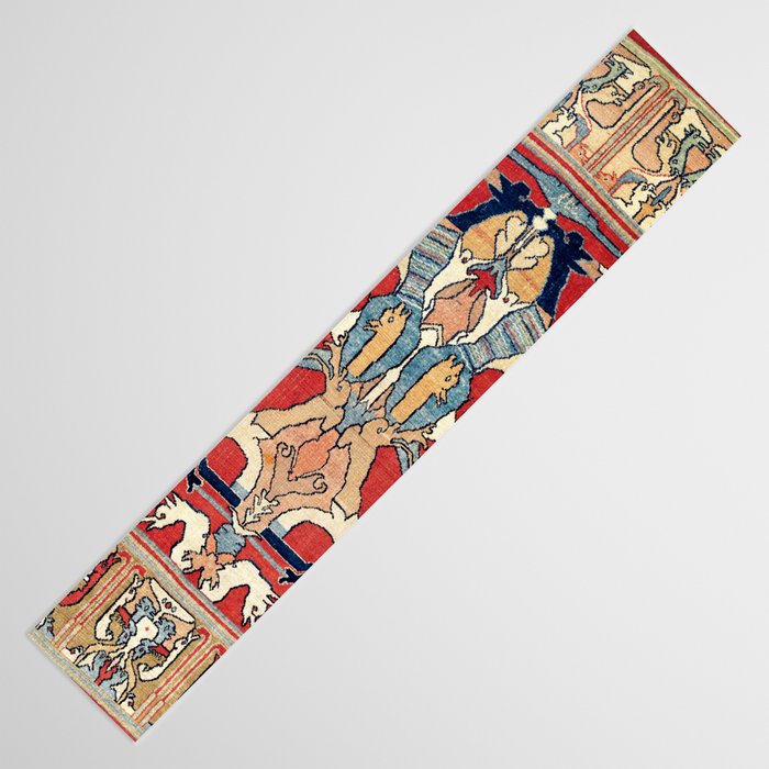 Sehna Kurdish Northwest Persian Rug Print Table Runner Gallery Image 3