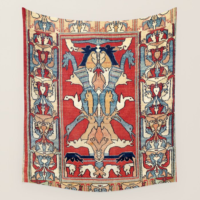 Sehna Kurdish Northwest Persian Rug Print Wall Tapestry Gallery Image 4