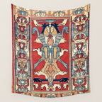 Sehna Kurdish Northwest Persian Rug Print Wall Tapestry Gallery Image 4