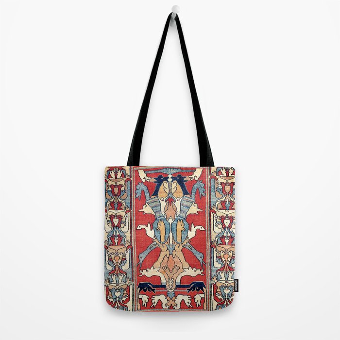 Sehna Kurdish Northwest Persian Rug Print Tote Bag Gallery Image 2