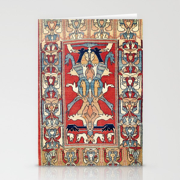 Sehna Kurdish Northwest Persian Rug Print Stationery Card Gallery Image 1