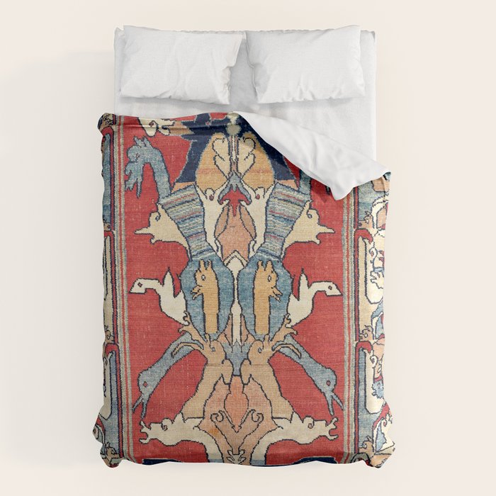 Sehna Kurdish Northwest Persian Rug Print Duvet Cover Gallery Image 6