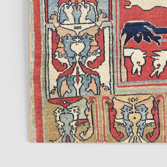Sehna Kurdish Northwest Persian Rug Print Poster Gallery Image 3