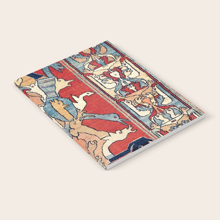 Sehna Kurdish Northwest Persian Rug Print Notebook Gallery Image 2