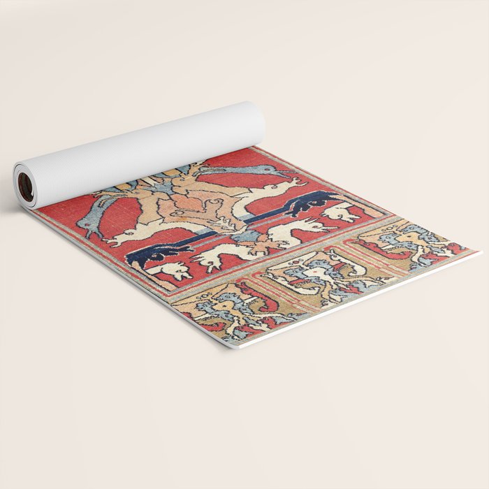 Sehna Kurdish Northwest Persian Rug Print Yoga Mat Gallery Image 2