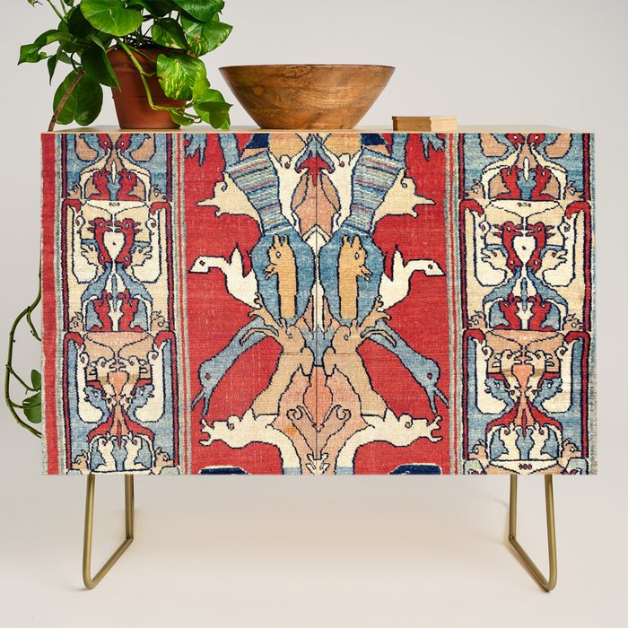 Sehna Kurdish Northwest Persian Rug Print Credenza Gallery Image 1