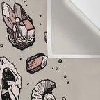 Geo-rex Vortex | Rose Quartz Wall Tapestry Gallery Image 3