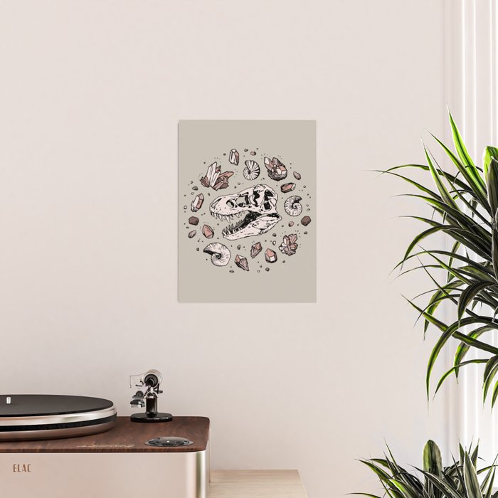 Geo-rex Vortex | Rose Quartz Poster Gallery Image 2