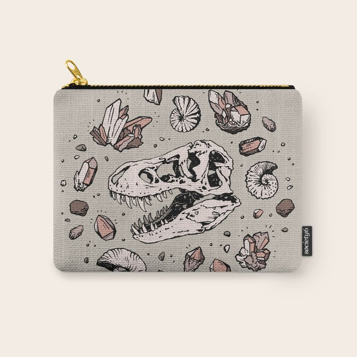 Geo-rex Vortex | Rose Quartz Carry All Pouch Gallery Image 1