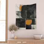 Mid Century Modern Shapes Wall Tapestry Gallery Image 2