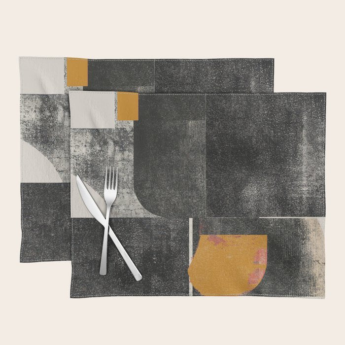 Mid Century Modern Shapes Placemat Gallery Image 1