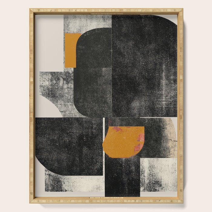 Mid Century Modern Shapes Serving Tray Gallery Image 1