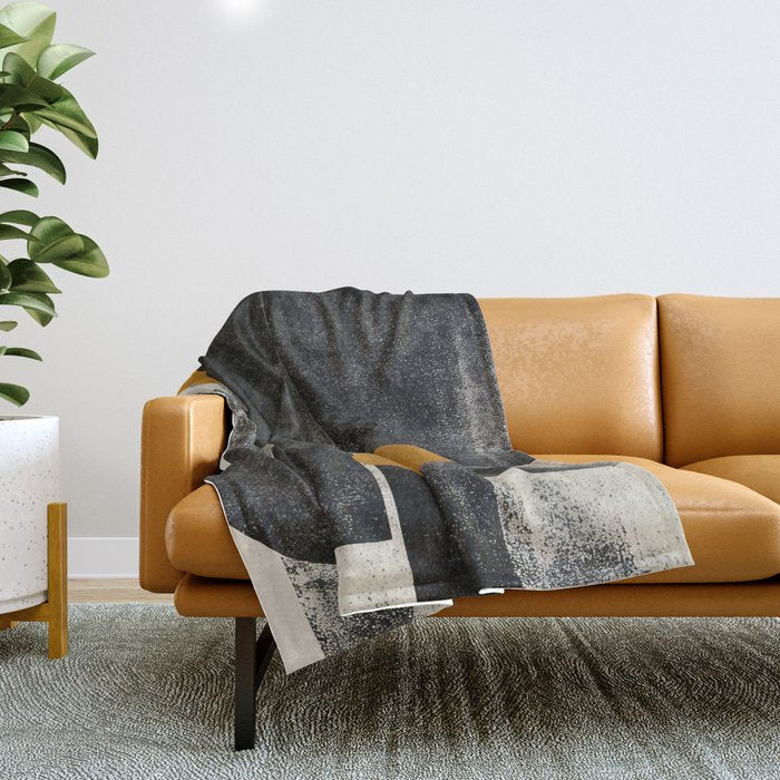 Mid Century Modern Shapes Throw Blanket Gallery Image 1