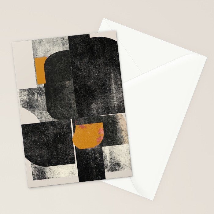 Mid Century Modern Shapes Stationery Card Gallery Image 2