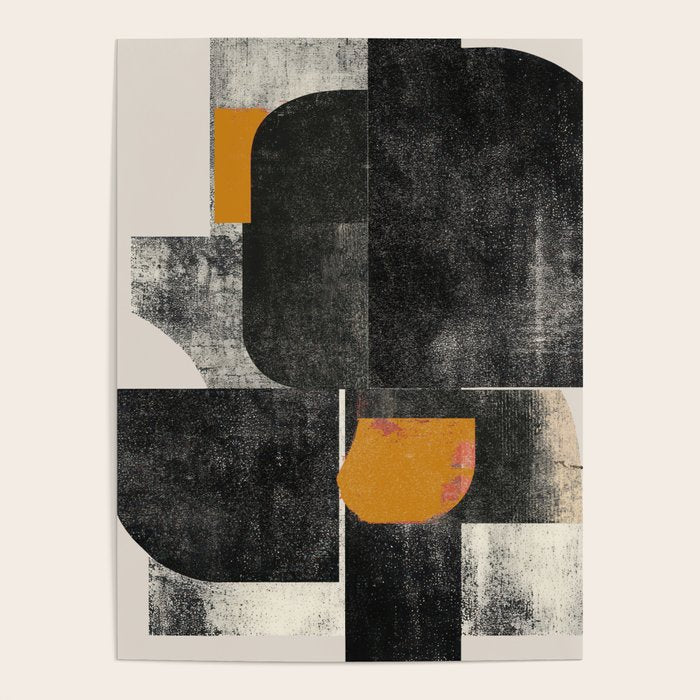 Mid Century Modern Shapes Poster Gallery Image 1