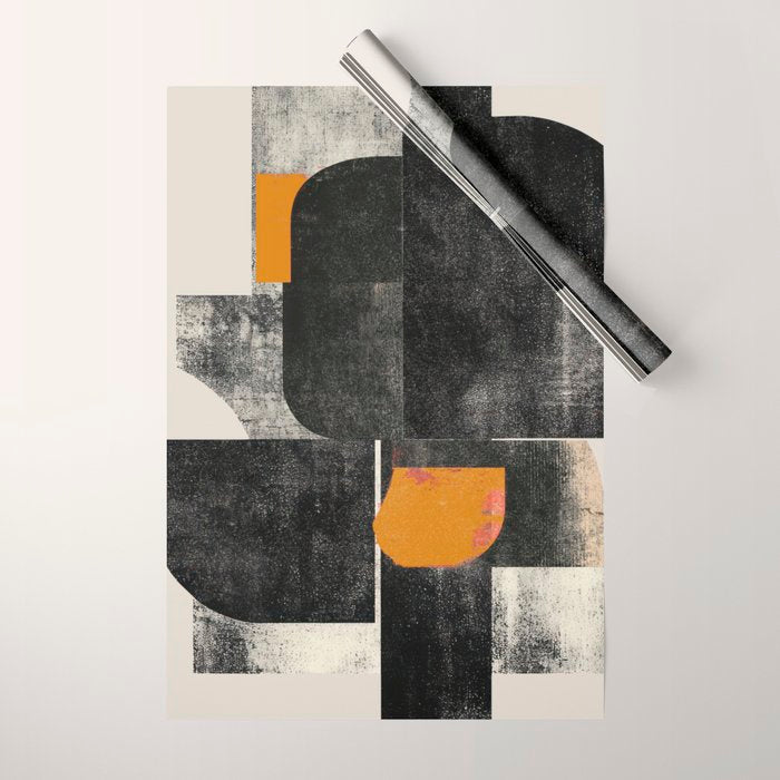 Mid Century Modern Shapes Wrapping Paper Gallery Image 1