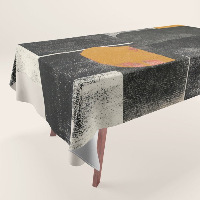 Mid Century Modern Shapes Tablecloth Gallery Image 1