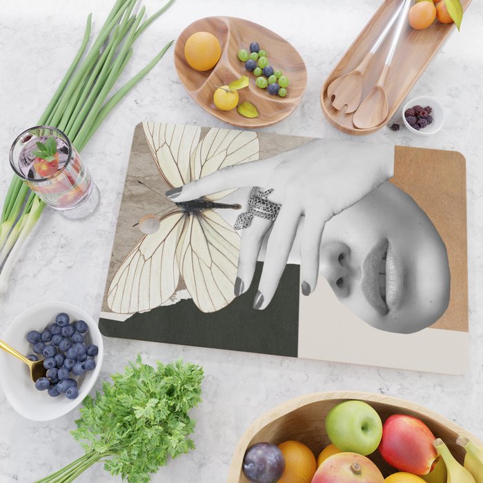 collage art / butterfly 2 Cutting Board Gallery Image 2