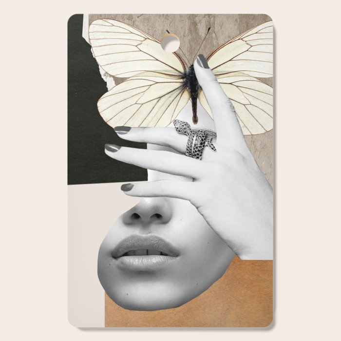 collage art / butterfly 2 Cutting Board Gallery Image 1