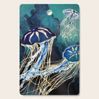 Metallic Jellyfish III Cutting Board Gallery Image 1