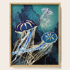 Metallic Jellyfish III Serving Tray Gallery Image 1