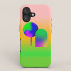 Tuscan  Landscape - Ombre Colors Minimalist Modern Abstract Iluustration  iPhone Case Gallery Image 1