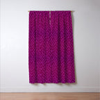 Magenta Dash Window Curtain Gallery Image 3