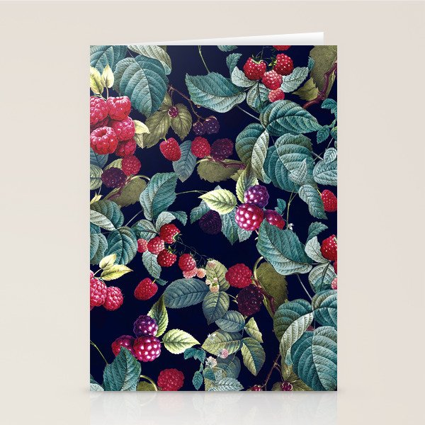 Wild Blackberry - Night  Stationery Card Gallery Image 1