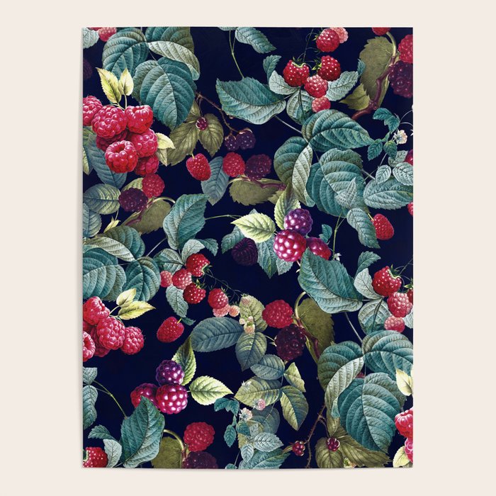 Wild Blackberry - Night  Poster Gallery Image 1