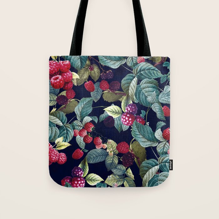 Wild Blackberry - Night  Tote Bag Gallery Image 1
