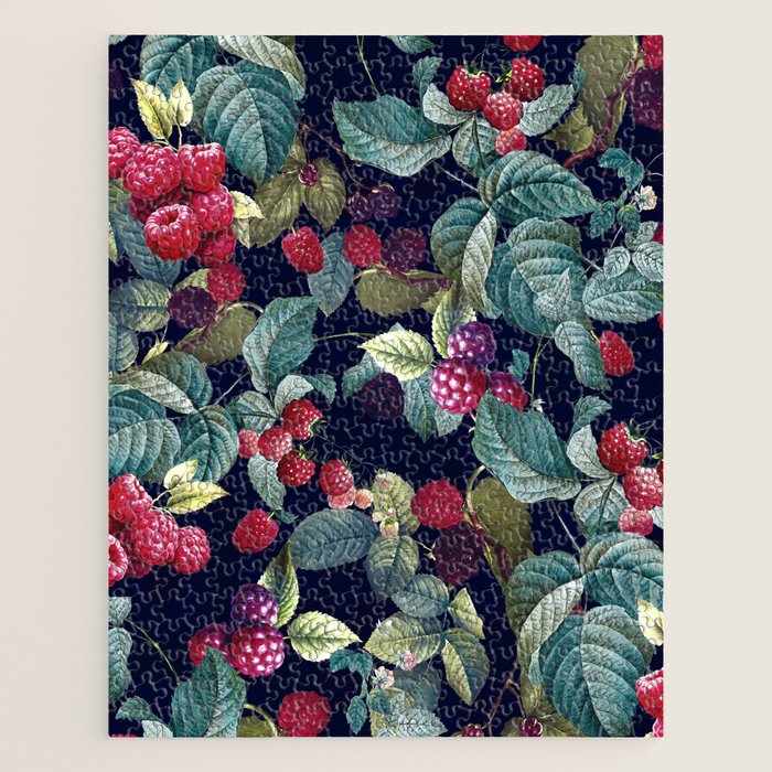 Wild Blackberry - Night  Jigsaw Puzzle Gallery Image 1