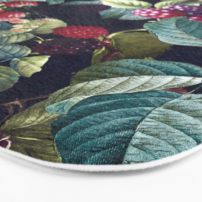 Wild Blackberry - Night  Bath Mat Gallery Image 3