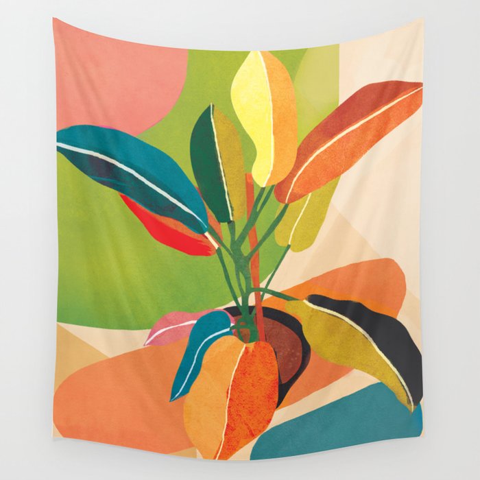 Colorful Branching Out 37 Wall Tapestry Gallery Image 4