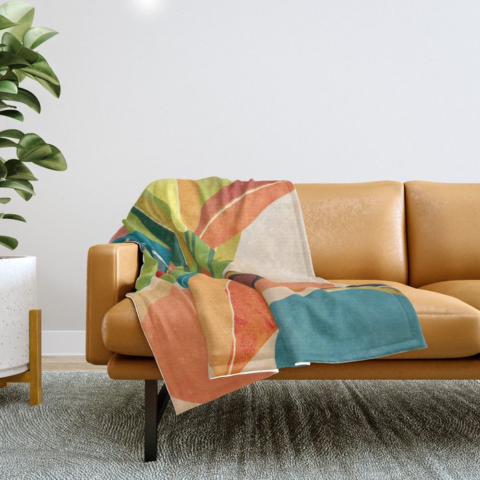 Colorful Branching Out 37 Throw Blanket Gallery Image 1