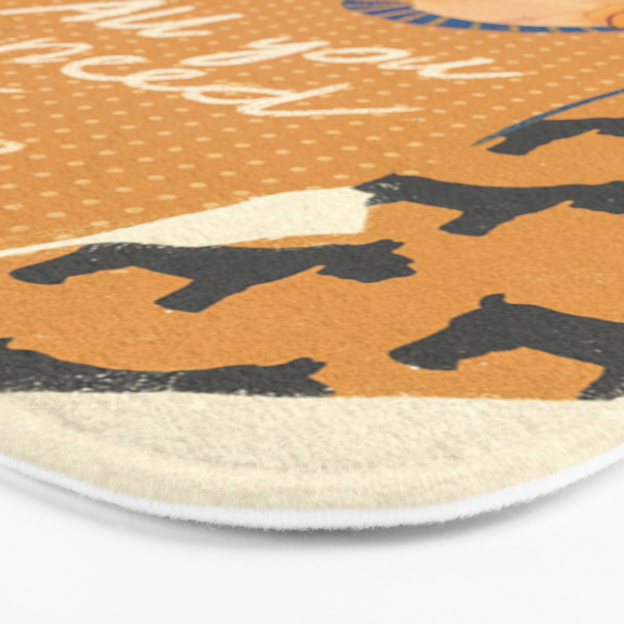 Dog love Bath Mat Gallery Image 3