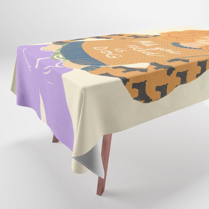 Dog love Tablecloth Gallery Image 1