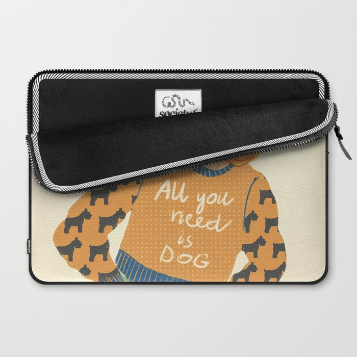 Dog love Laptop Sleeve Gallery Image 2