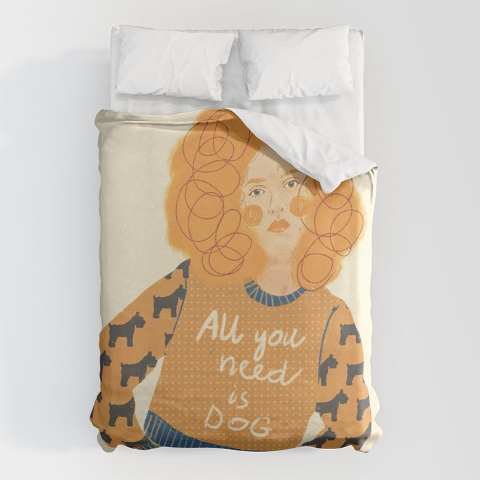 Dog love Duvet Cover Gallery Image 6